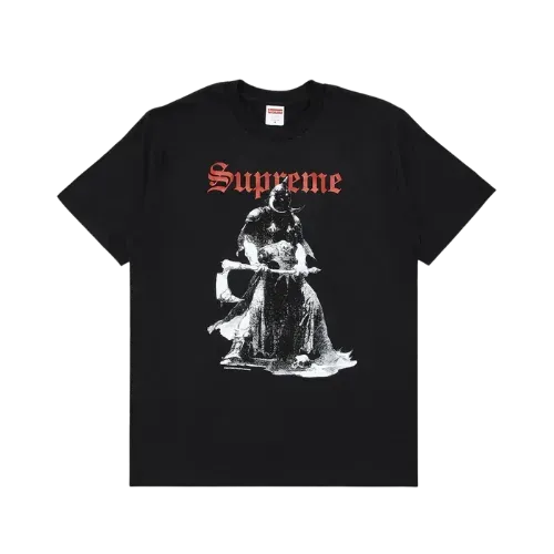 Camiseta Supreme Crest Soccer Jersey Black - Droper