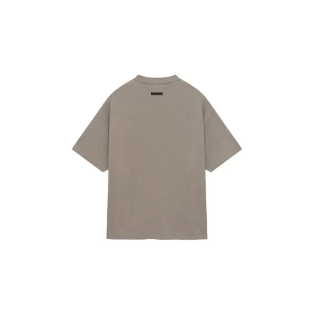 Camiseta Fear of God Essentials Heavy Crewneck Heather Gray - Droper