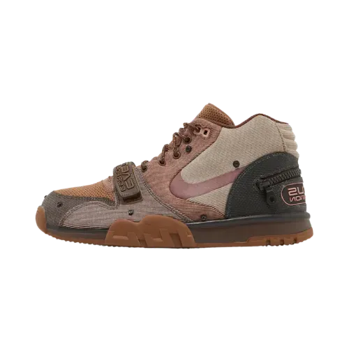 Travis Scott x Nike Air Trainer Archeo Brown and Rusty Pink