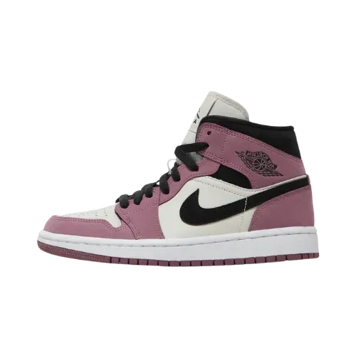 Air Jordan 1 Mid Light Smoke Grey - Droper