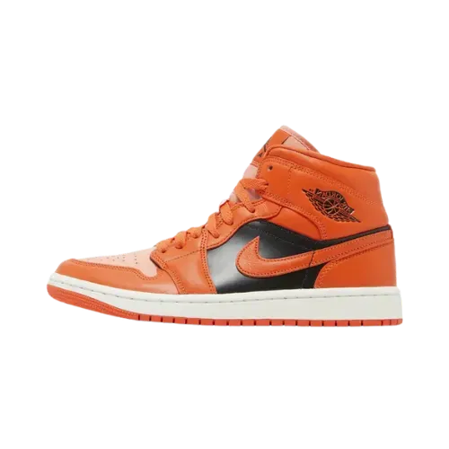 Air Jordan 1 Mid SE Orange Black - Droper