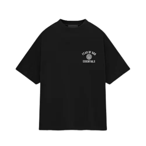 Camiseta Fear of God Essentials Jersey Crewneck Black