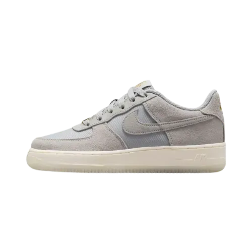 Nike Air Force 1 Low GS Light Smoke Grey Metallic Gold
