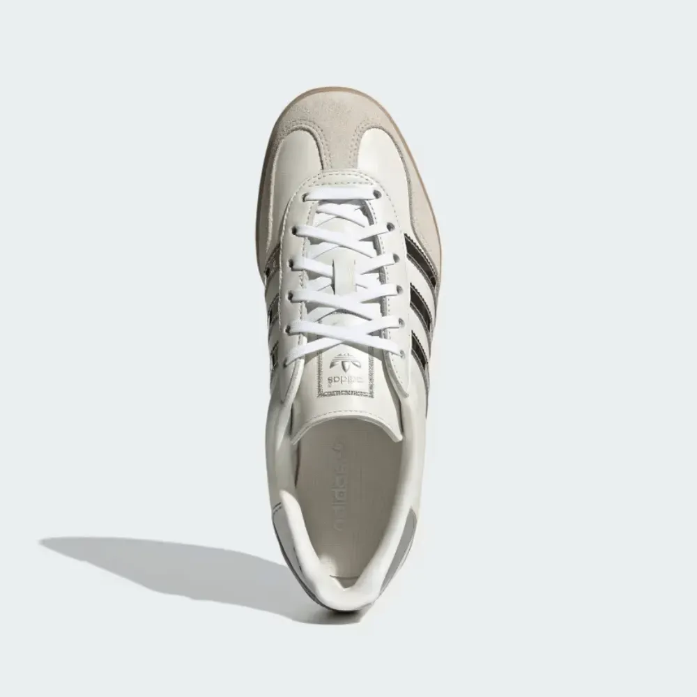 adidas Gazelle Indoor Cloud White Silver Metallic Gum foto 2