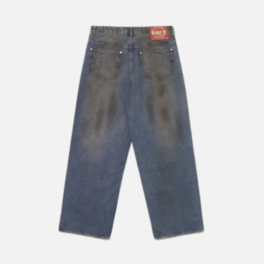 Calça Piet Loose Fit Dirty Denim Blue foto 1