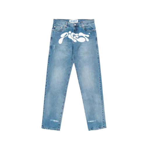 Calça Piet Slime Washed Denim Blue
