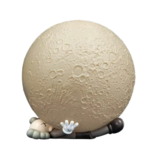 Abajur KAWS Big Moon Grey - Droper