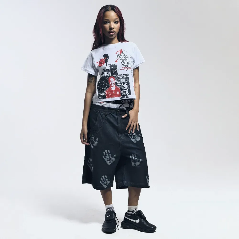 Imagem Camiseta Mad Enlatados Baby Tee Cidade Maluca Off White