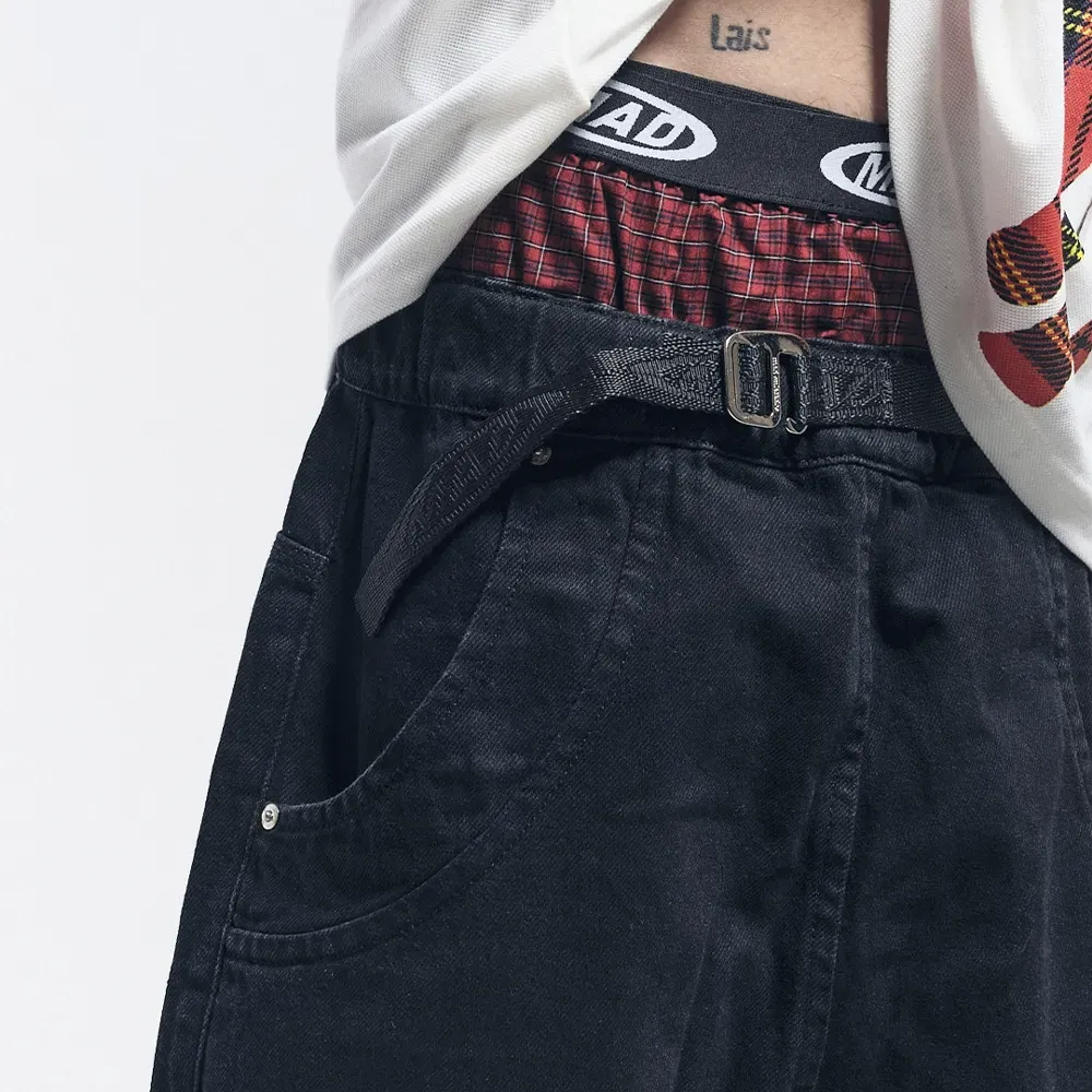 Imagem Bermuda Mad Enlatados Jeans Com Cueca Preto