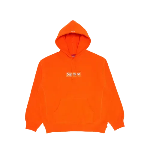 Moletom Supreme Box Logo Hooded Dark Orange