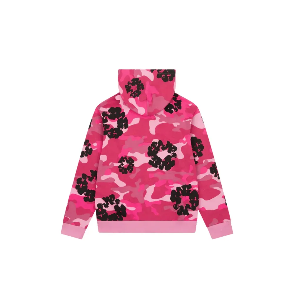 Imagem Moletom Denim Tears Camo Cotton Wreath Zip Pink