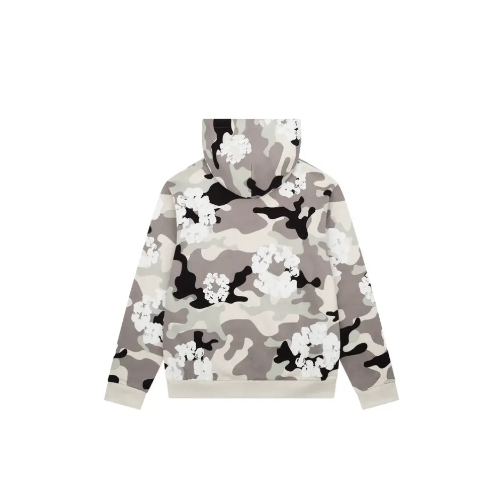 Moletom Denim Tears Camo Cotton Wreath Zip White foto 1