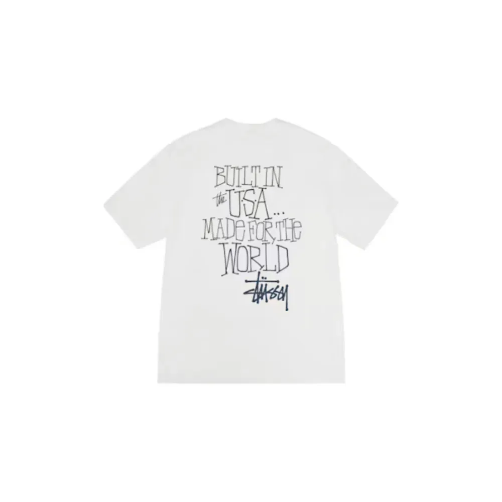 Camiseta Stussy Built In USA Pigment Dyed Natural foto 1