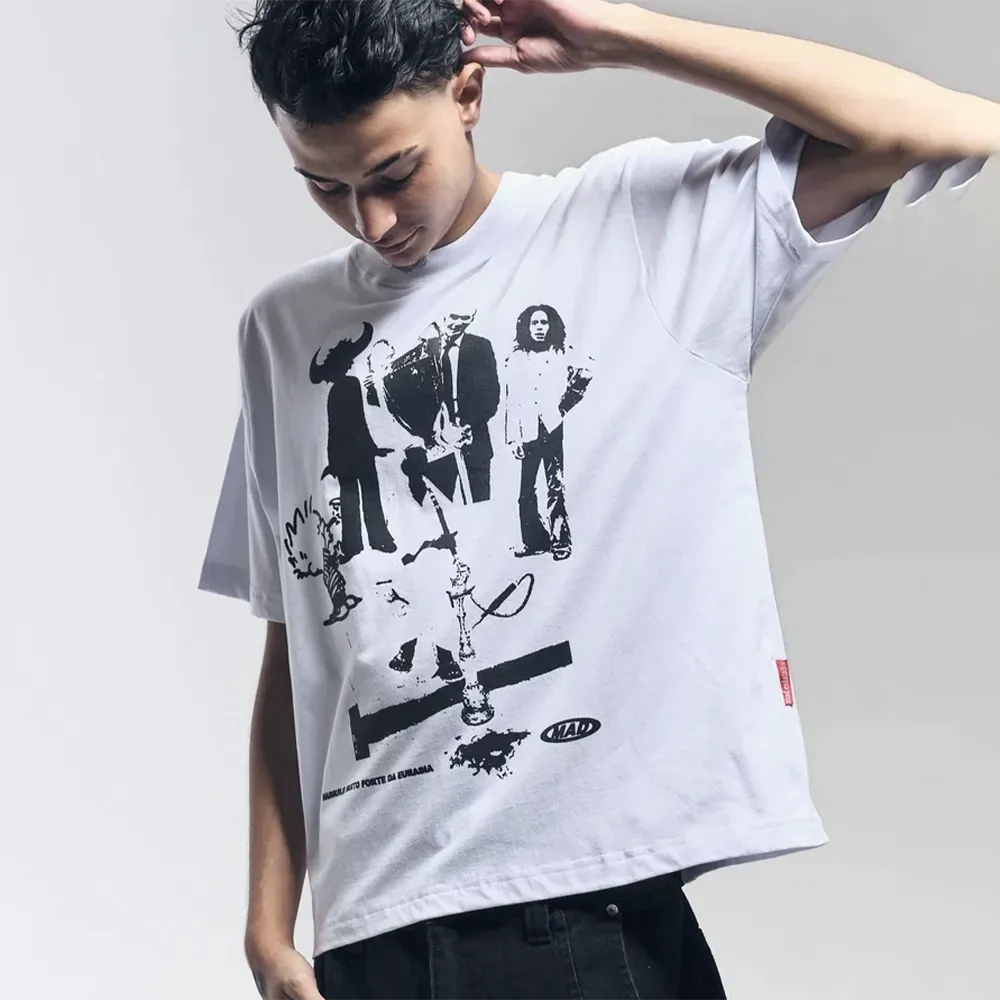 Camiseta Mad Enlatados Narguile Muito Forte Da Eurasia Off White