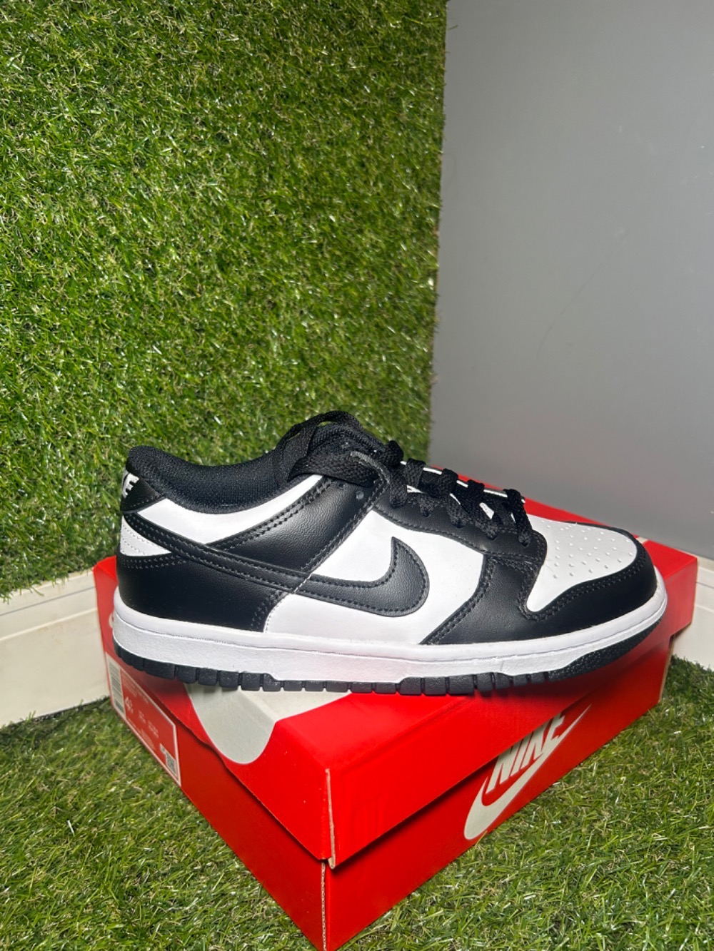 Nike Dunk Low GS Black White Panda — 35, Novo