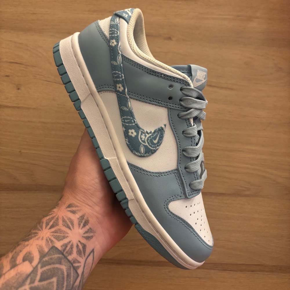Nike Dunk Low Blue Paisley — 36 / 37 / 38, Novo
