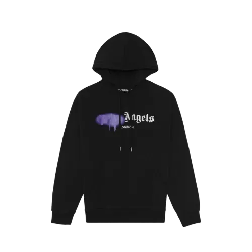 Moletom Palm Angels London Sprayed Black Purple