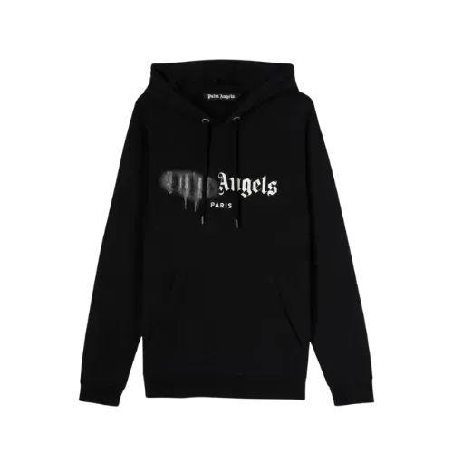 Moletom Palm Angels Paris Sprayed White Black