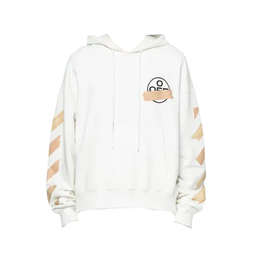 Moletom Off-White Tape Arrows White Gold