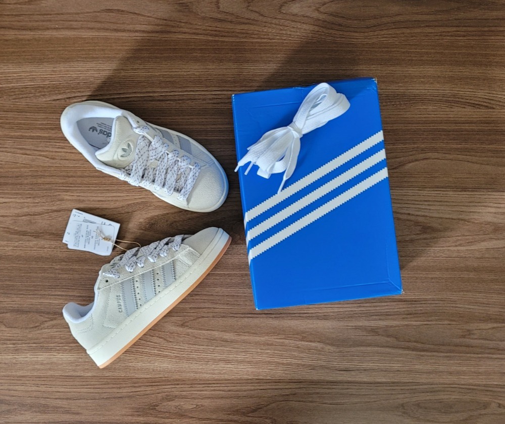adidas Campus 00s Cloud White Grey Two — 34, Novo