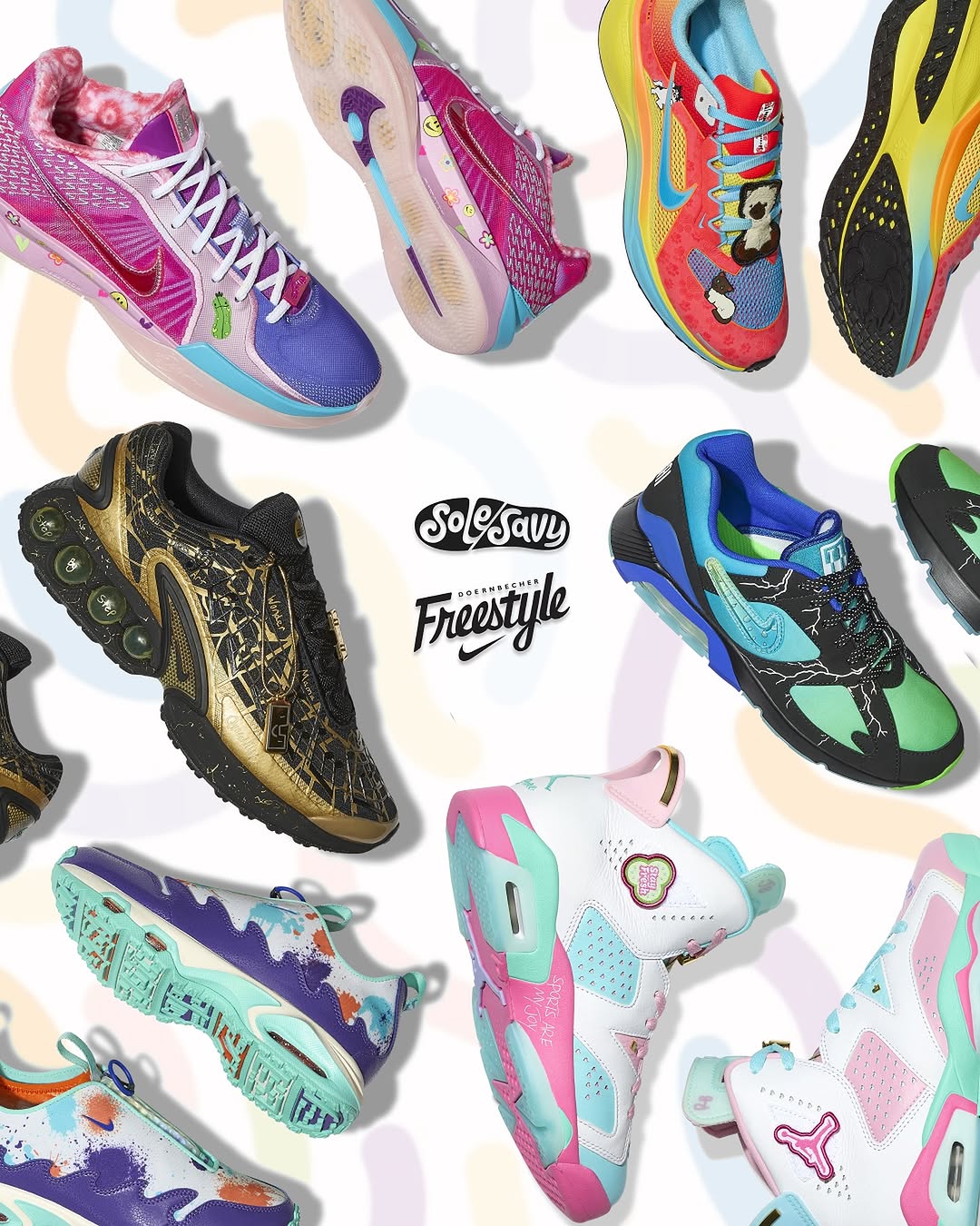 Nike anuncia a coleção Doernbecher Freestyle 20: Criatividade e superação