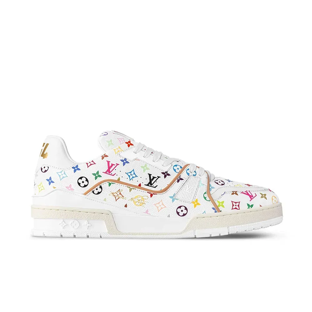 Takashi Murakami x Louis Vuitton LV Trainer White foto 1