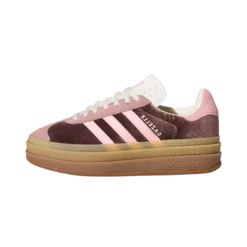 adidas Gazelle Bold Shadow Brown Warm Clay Glow Pink