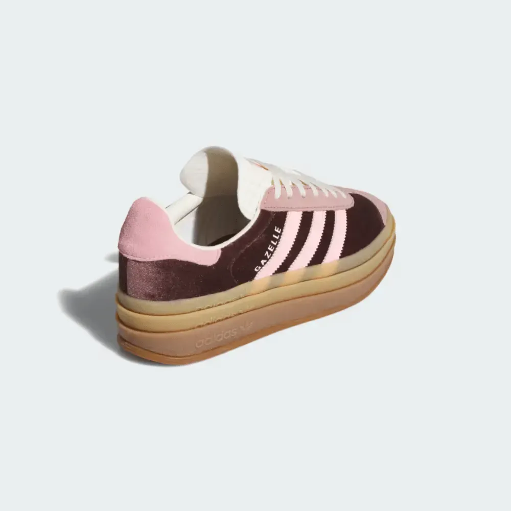 adidas Gazelle Bold Shadow Brown Warm Clay Glow Pink foto 4