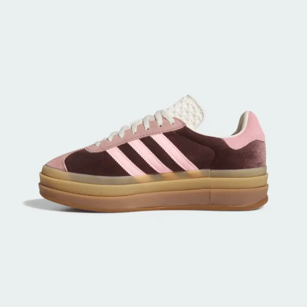 adidas Gazelle Bold Shadow Brown Warm Clay Glow Pink foto 3