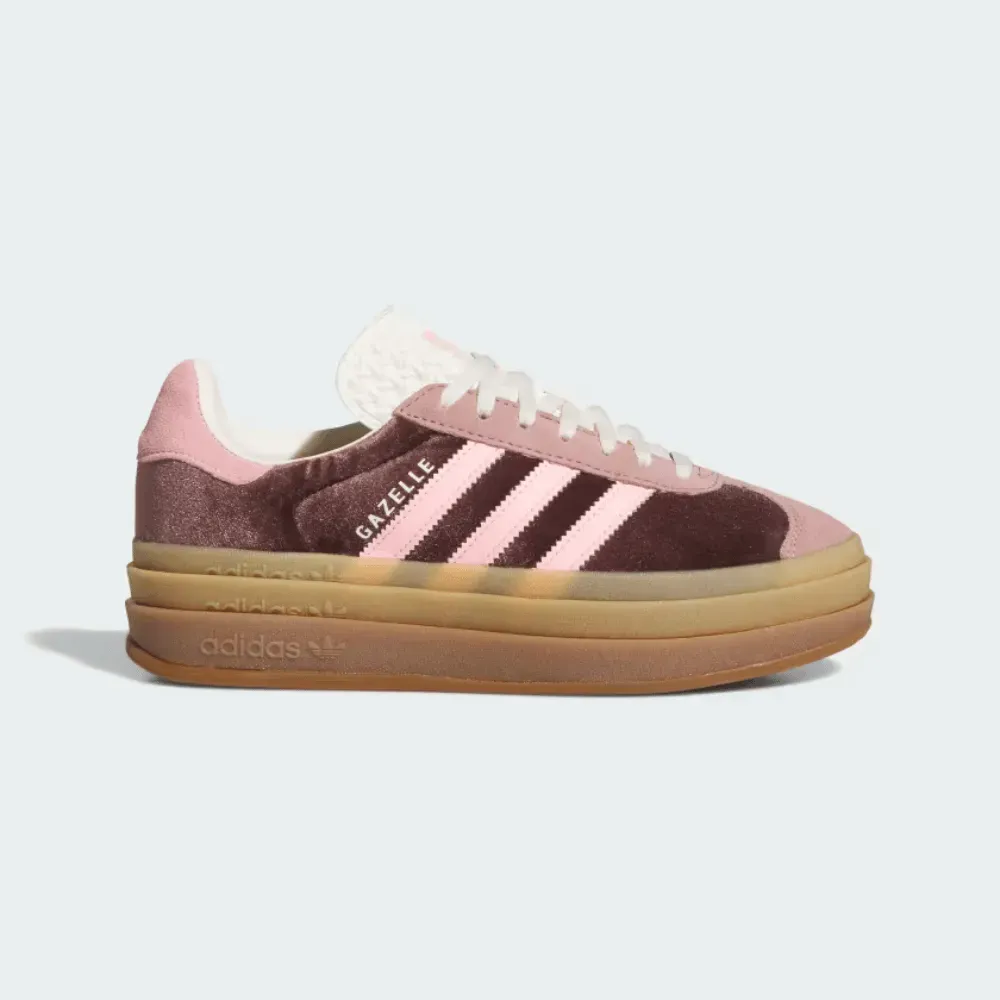 adidas Gazelle Bold Shadow Brown Warm Clay Glow Pink foto 1