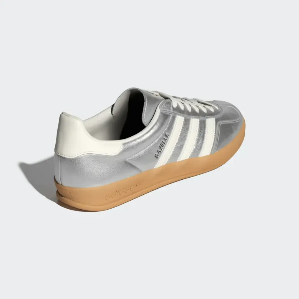 adidas Gazelle Indoor Silver Metallic Core White foto 4