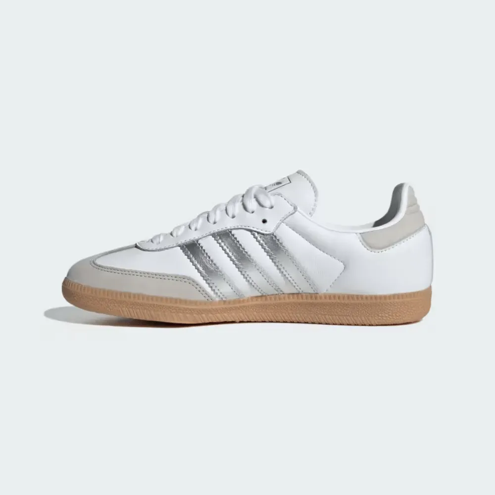 adidas Samba OG Cloud White Silver Metallic - Droper