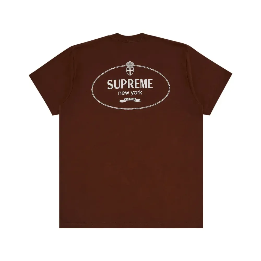 Camiseta Supreme Crest Brown foto 1