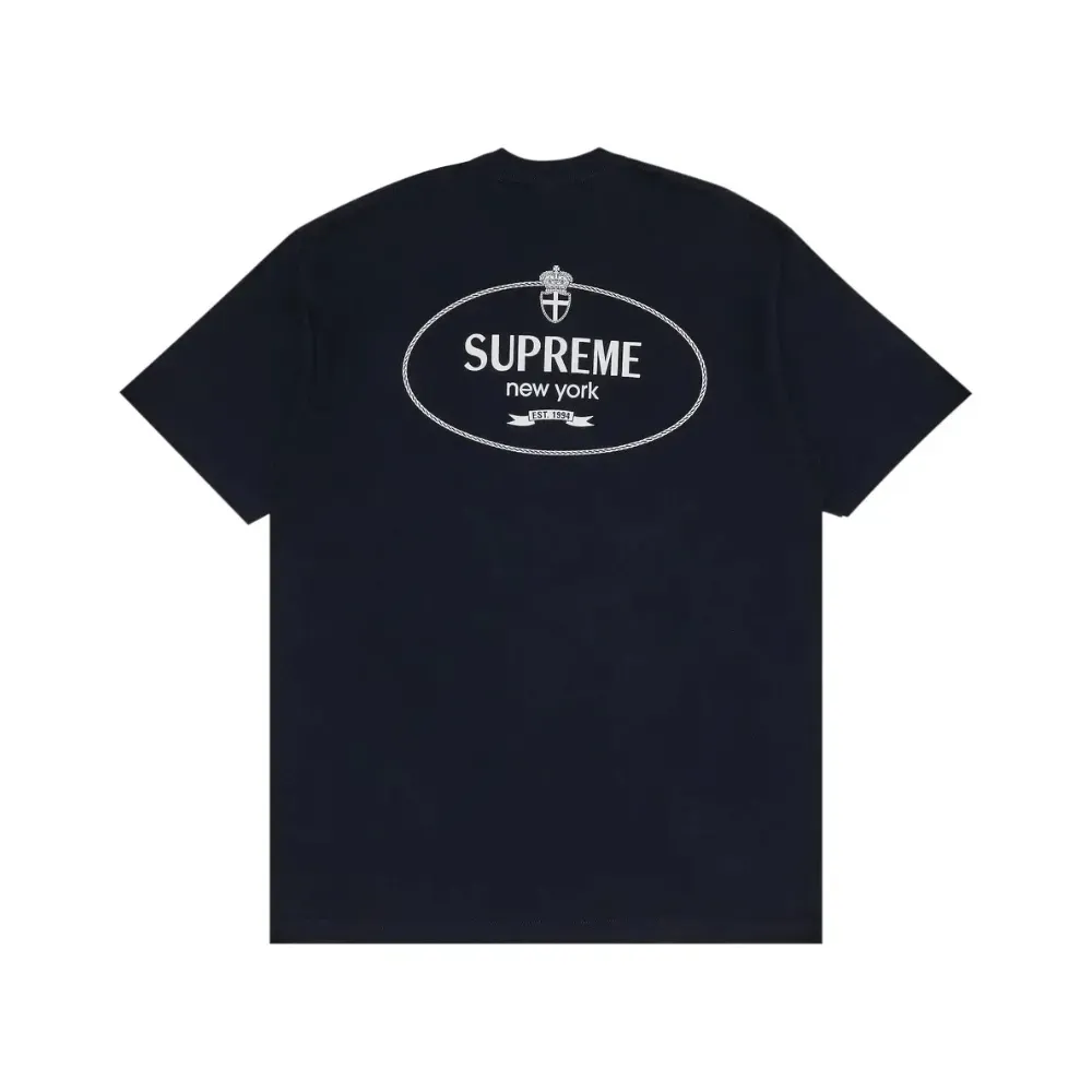 Camiseta Supreme Crest Navy foto 1