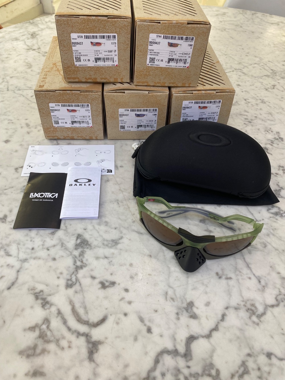 Óculos Oakley Plantaris Matte Transparent Fern Prizm Tungsten