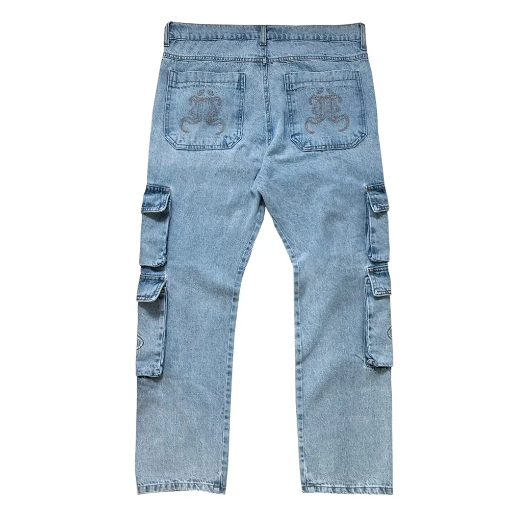 Calça Jeans Cargo Impie Finesse Azul Claro foto 1