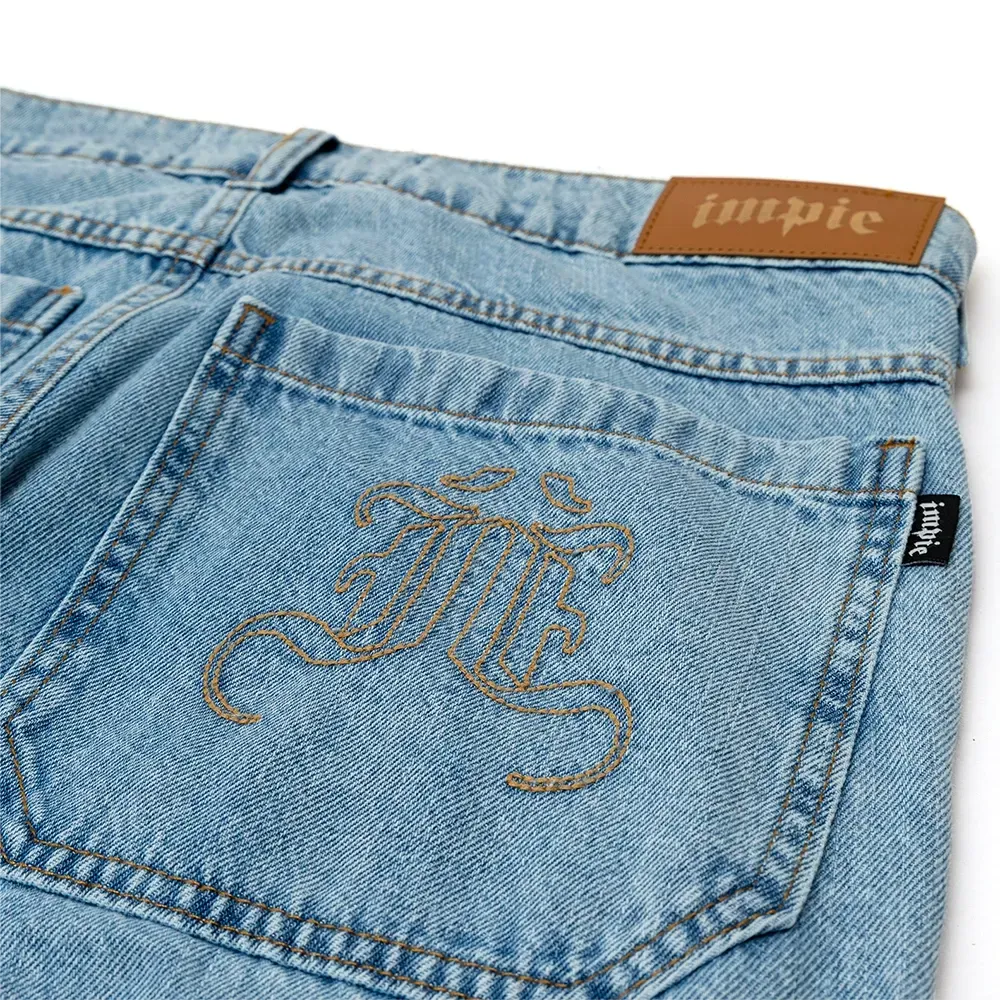 Calça Jeans Cargo Impie Finesse Azul Claro foto 2