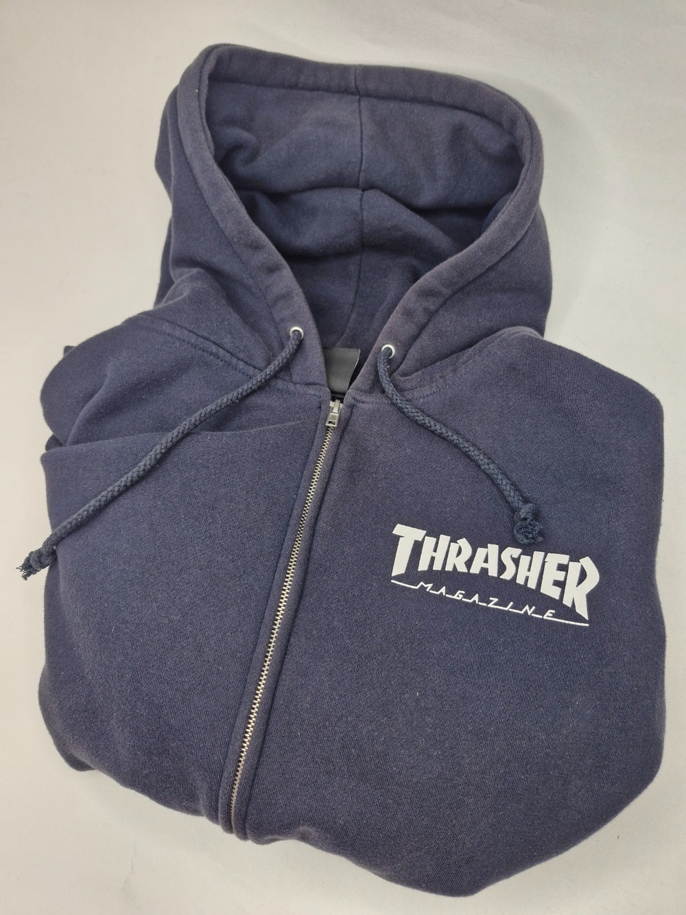 Thrasher hoodie jacket navy