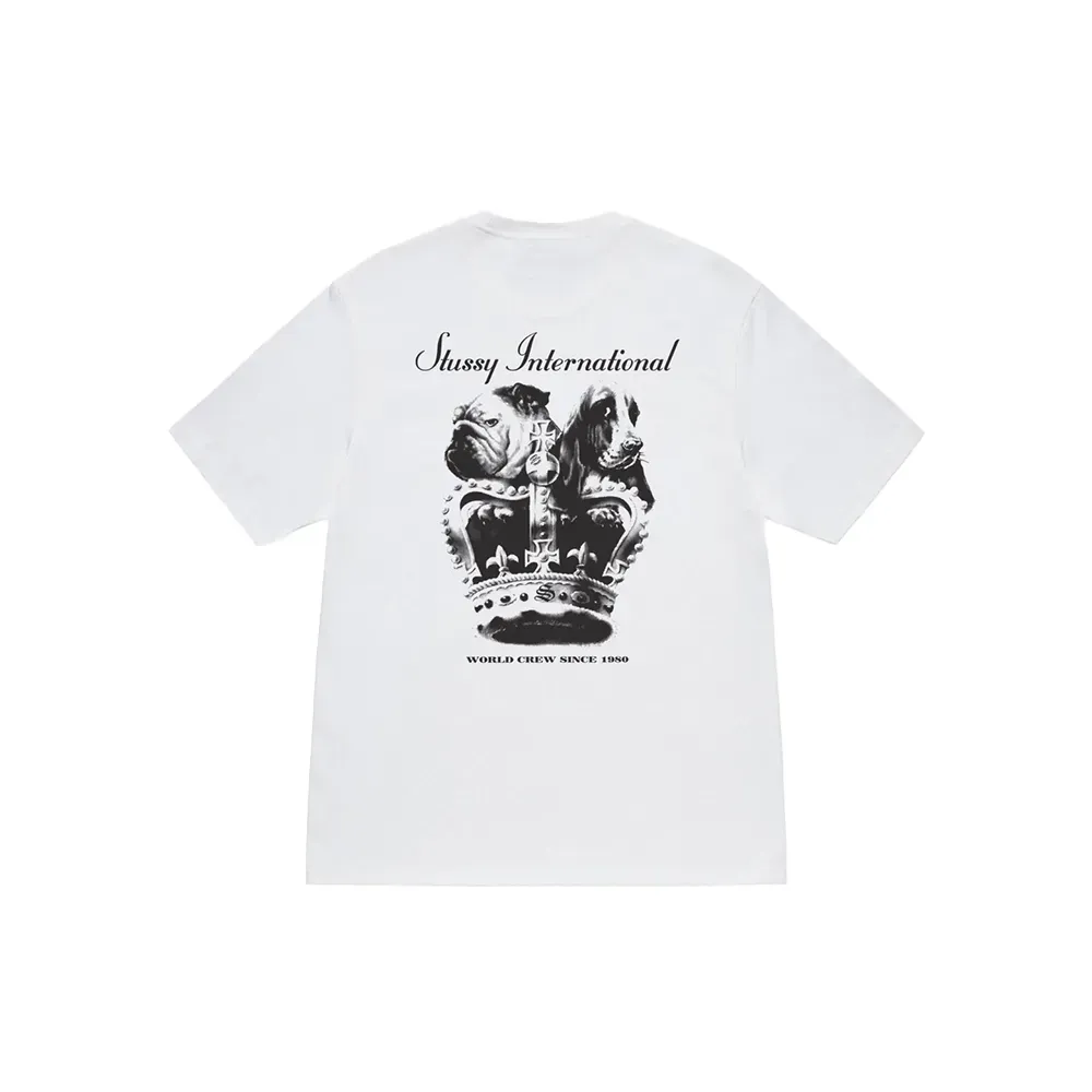 Camiseta Stussy Dog Crown White foto 1