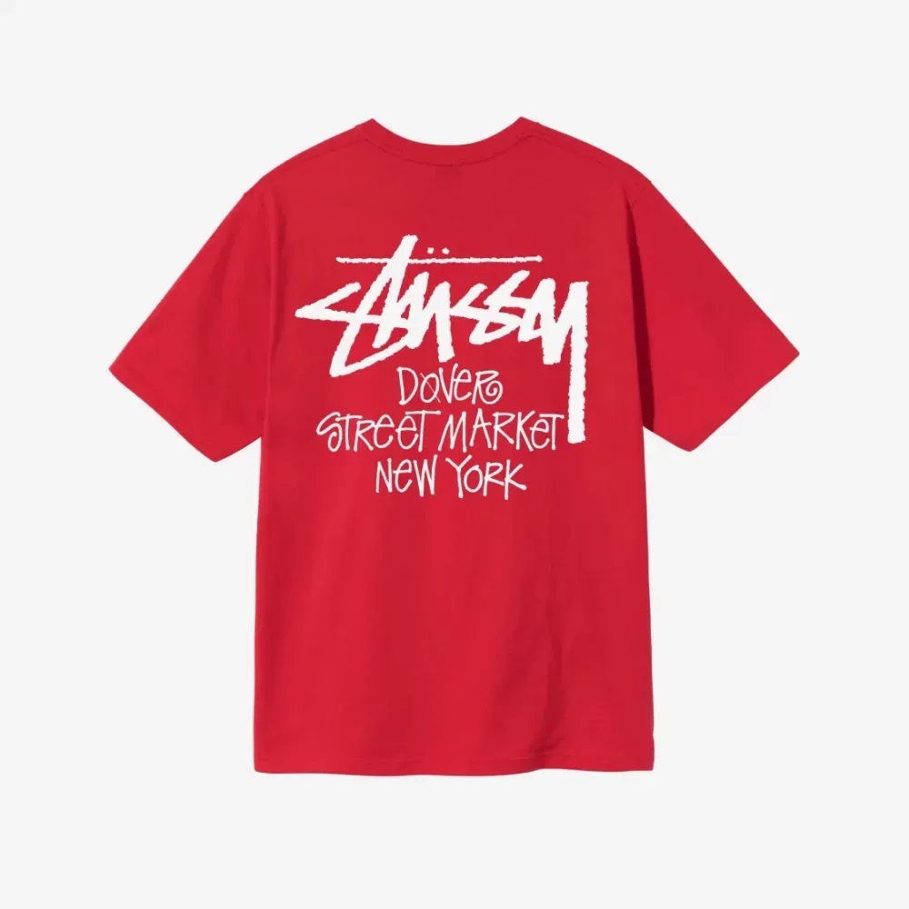 Dover Street Market x Stussy Camiseta New York Red - Droper