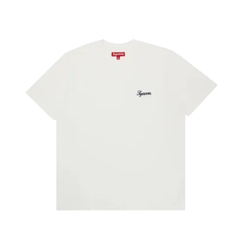 Camiseta Supreme Washed Script Short-Sleeve White
