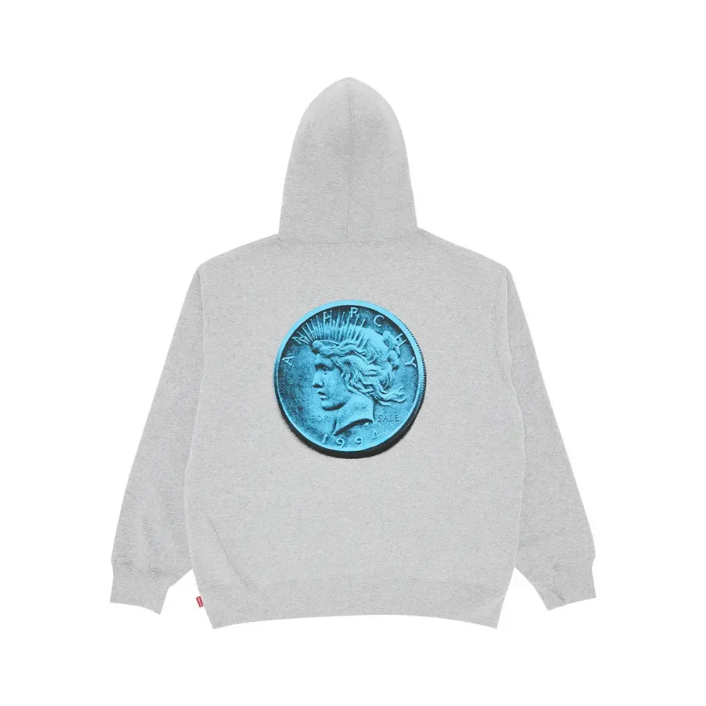 Moletom Supreme Anarchy Hooded Heather Grey foto 1