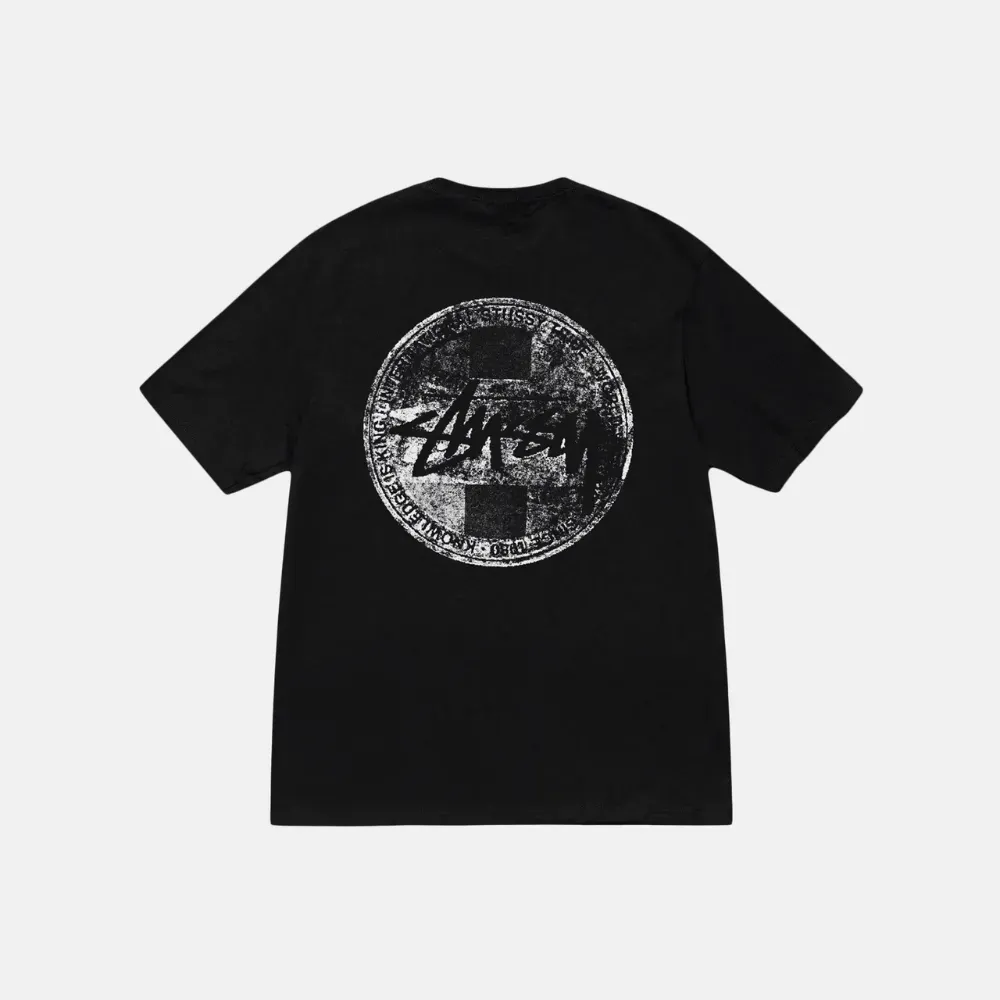Camiseta Stussy Dot Stamp Black - Droper