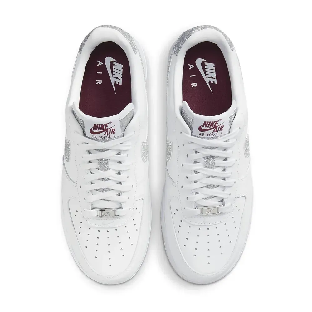 Nike Air Force 1 Low 07 LX Glitter Swoosh White - Droper