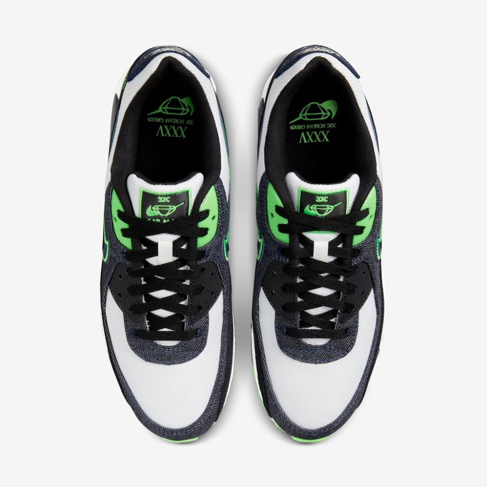 Nike Air Max 90 SE Black Scream Green foto 2