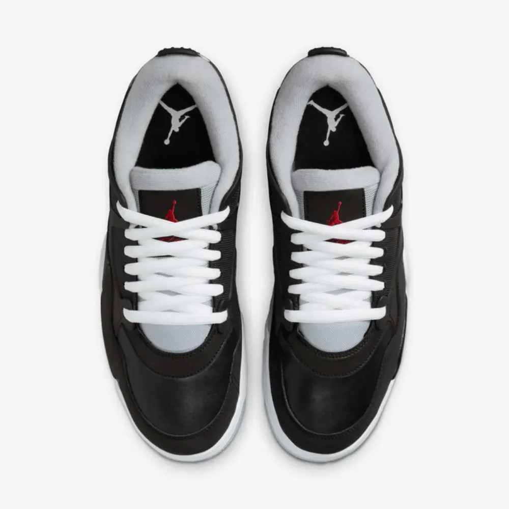 Imagem Air Jordan 4 RM Black Wolf Grey White Fire Red