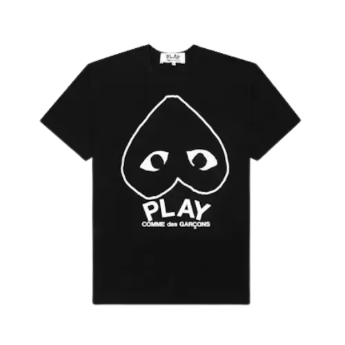 Camiseta Comme des Garcons Play Inverted Outline Heart Black