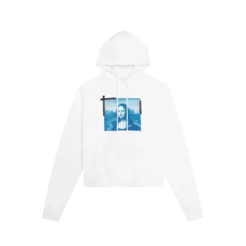 Moletom Off-White Monalisa Over White Blue