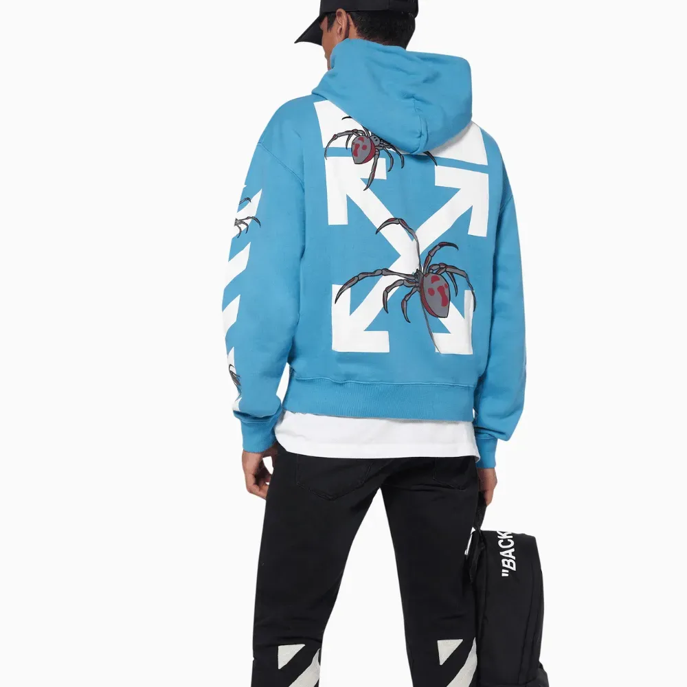 Moletom Off-White Arachno Arrow Blue - Droper