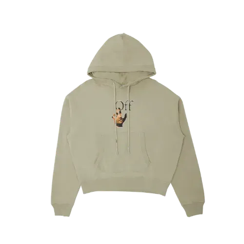 Moletom Off-White Caravaggio Hand Over Flatlock Abbey Stone